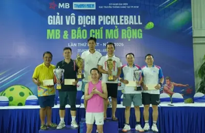 Trường Đại học CSND tranh tài tại Giải Pickleball MB & Báo chí mở rộng, lần thứ nhất, năm 2026