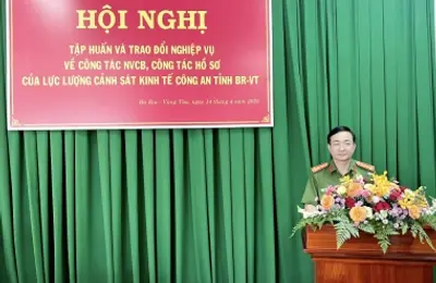 Tập huấn về công tác Nghiệp vụ cơ bản cho lực lượng CSKT Công an tỉnh Bà Rịa – Vũng Tàu