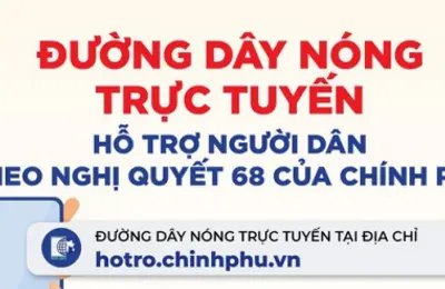 Đường dây nóng trực tuyến hỗ trợ người dân theo Nghị quyết 68 của Chính phủ