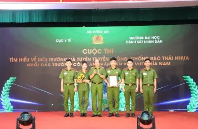 Trường Đại học CSND giành giải Nhất cuộc thi về môi trường và tuyên truyền phòng chống rác thải nhựa