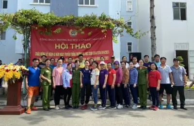 Sôi động Hội thao Công đoàn Đại học CSND