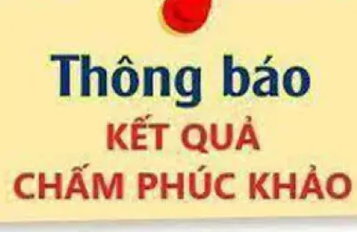 Công bố kết quả phúc khảo bài thi tuyển sinh hệ liên thông