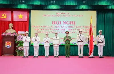Hội nghị sơ kết công tác học kỳ I, triển khai nhiệm vụ học kỳ II năm học 2025 – 2026 và quán triệt Hội nghị Công an toàn quốc lần thứ 81