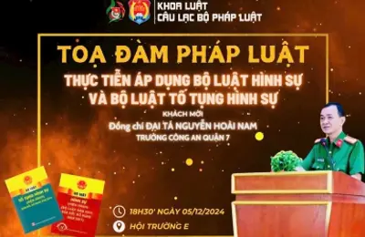 Toạ đàm pháp luật “Thực tiễn áp dụng Bộ luật hình sự và Bộ luật Tố tụng hình sự”