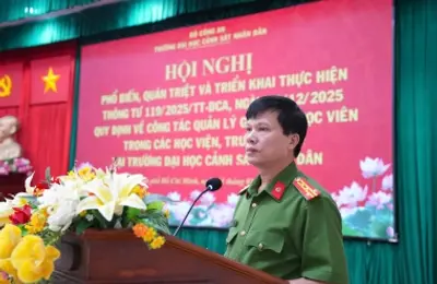Hội nghị triển khai thực hiện Thông tư số 119/2025/TT-BCA về công tác quản lý giáo dục học viên trong các học viện, trường Công an nhân dân