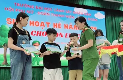Mùa hè sôi động của con em cán bộ chiến sỹ Trường Đại học CSND