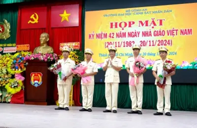 Trường Đại học CSND tổ chức lễ Kỷ niệm 42 năm ngày Nhà giáo Việt Nam