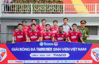Trường Đại học CSND tham gia giải bóng đá thanh niên sinh viên Việt Nam lần thứ II