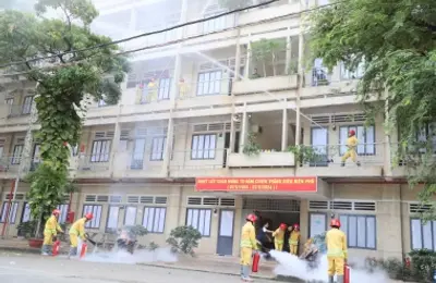 Thực tập phương án chữa cháy và cứu nạn, cứu hộ tại điểm đào tạo Thành phố Thủ Đức