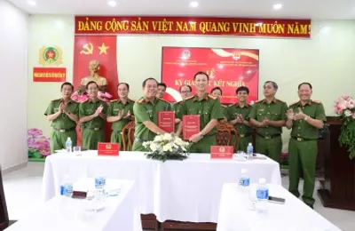  Khoa Cảnh sát điều tra tội phạm về ma túy, Trường Đại học CSND và Phòng Cảnh sát điều tra tội phạm về ma túy, Công an tỉnh Tây Ninh giao lưu kết nghĩa