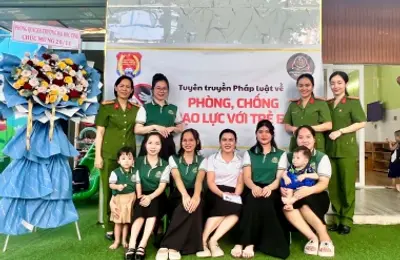 Tuyên truyền pháp luật về phòng, chống bạo lực trẻ em tại Trường Mầm non Khu Vườn Tuổi Thơ