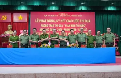 Cụm thi đua số 1 - Các học viện, trường Công an nhân dân  phát động phong trào “Vì an ninh Tổ quốc” năm học 2025 - 2026