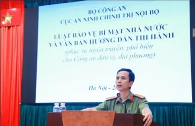 Tập huấn về Luật bảo vệ bí mật nhà nước và văn bản hướng dẫn thi hành cho cán bộ, giảng viên, học viên Nhà trường